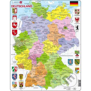 Nemecko - politická mapa - Larsen