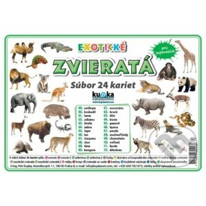Súbor 24 kariet - Zvieratá (exotické) - Kupka