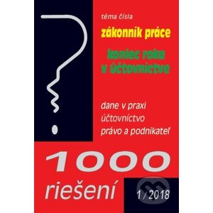 1000 riešení 1/2018 - Poradca s.r.o.
