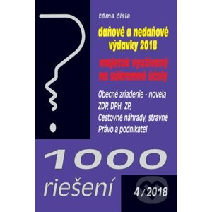 1000 riešení 4/2018 - Poradca s.r.o.