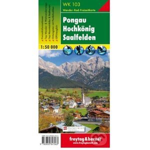 Pongau – Hochkönig – Saalfelden, Wanderkarte 1:50 000 - freytag&berndt