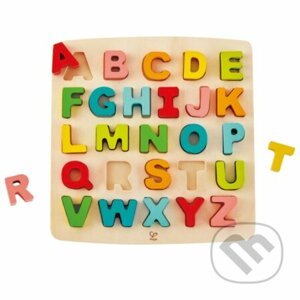 Vkladacie puzzle Veľká abeceda pastelová - Hape