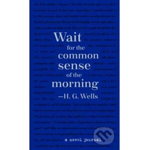 Wait for the common sense of the morning - H.G Wells