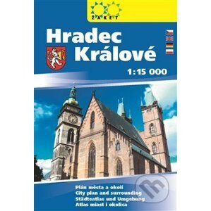 Hradec Králové, knižní plán města 1:15 000 - Žaket