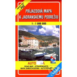 Príjazdová mapa k Jadranskému pobrežiu 1:1 000 000 - VKÚ Harmanec