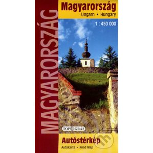 Magyarország autóstérkép 1:450 000 - Topográf