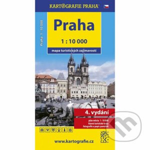 Praha - mapa turistických zajímavostí 1:10 000 - Kartografie Praha