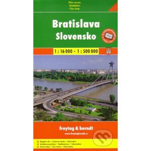 Bratislava, Slovensko 1:16 000 1:500 000 - freytag&berndt