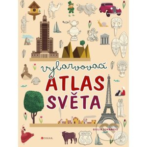 Vybarvovací atlas světa - Guilia Lombardo (ilustrátor)