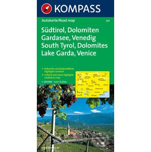 Südtirol, Dolomiten, Gardasee, Venedig / South Tyrol, Dolomites, Lake Garda, Venice - Kompass