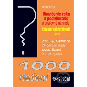 1000 riešení 10-12/2018 - Kolektív autorov
