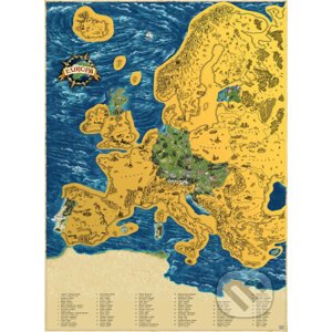 Stieracia mapa Európy Deluxe - Giftio