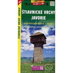Štiavnické vrchy, Javorie 1:50 000 - SHOCart