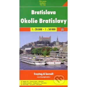 Bratislava, Okolie Bratislavy 1:20 000 1:50 000 - freytag&berndt