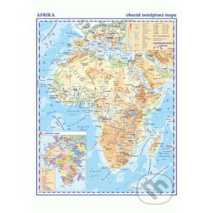 Afrika - příruční obecně zeměpisná mapa A3/1:33 mil. - Kartografie Praha