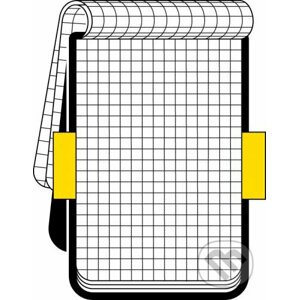 Moleskine - malý štvorčekovaný reportérsky zápisník (čierny) - Moleskine