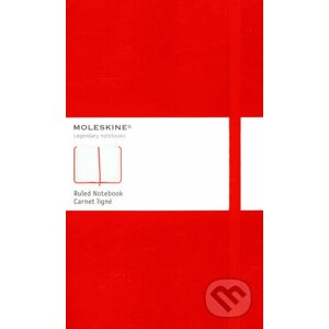 Moleskine - stredný linajkový zápisník (červený) - Moleskine
