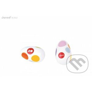 Drevené hrkajúce vajíčko - Janod