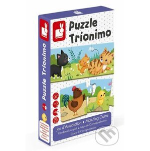 Puzzle Nájdi rodiny zvierat a mláďatká Trionimo - Janod