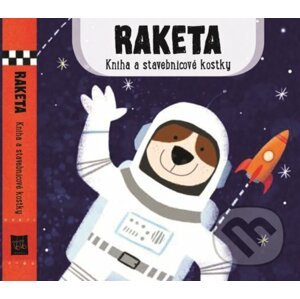 Kniha a stavebnicové kostky: Raketa - YoYo Books