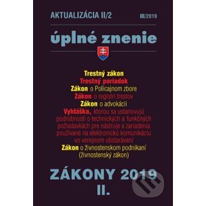 Aktualizácia 2019 II/2 - Úplné znenie po novele - Poradca s.r.o.