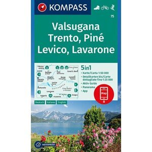 Valsugana, Trento, Piné, Levico, Lavarone - Kompass