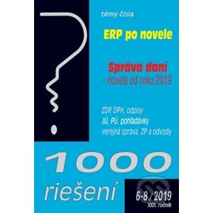 1000 riešení 6-8/2019 - Poradca s.r.o.