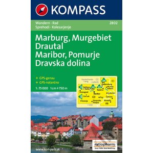 Marburg, Murgebiet, Drautal / Maribor, Pomurje, Dravska dolina - Kompass
