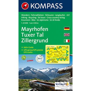 Mayrhofen, Tuxer Tal, Zillergrund - Kompass