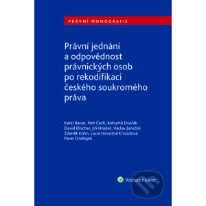 Právní jednání a odpovědnost právnických osob po rekodifikaci českého soukromého práva - Kolektiv autorů