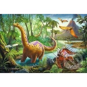 Puzzle Dinosauři na cestách - Trefl