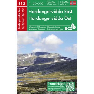 Hardangervidda East 1:50 000 - freytag&berndt