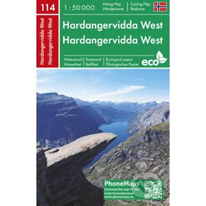 Hardangervidda West 1:50 000 - freytag&berndt