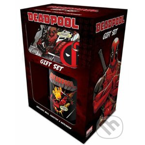 Darčekový set Marvel: Deadpool hrnček-prívesok-tácka - Deadpool