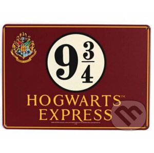 Plechová dekoratívna ceduľa na stenu Harry Potter: Platform 9 3/4 - Harry Potter