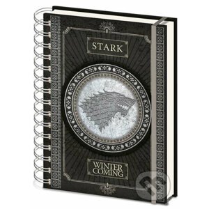 Poznánkový A5 blok Game of Thrones: Stark Logo - Game of Thrones