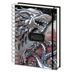 Zápisník Game of Thrones - Stark & Targaryen - Fantasy