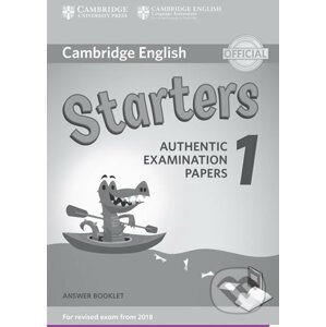Cambridge English Starters 1 for Revised Exam from 2018 Answer Booklet - Cambridge University Press