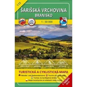 Šarišská vrchovina - Branisko 1:50 000 - VKÚ Harmanec