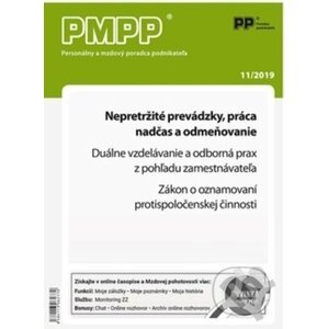 PMPP 11/2019 Nepretržité prevádzky, práca nadčas a odmeňovanie - Poradca podnikateľa