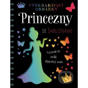 Vyškrabávací obrázky: Princezny se šablonami - Nakladatelství Fragment