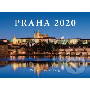 Kalendář nástěnný 2020 - Praha / Prague / Prag, 33,5 x 29 cm - Pražský svět