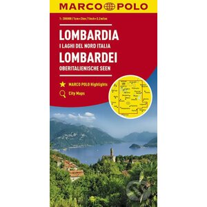 Itálie č.2 - Lombardie mapa 1:200T - Marco Polo
