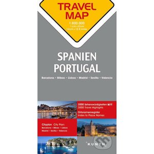 Reisekarte Spanien, Portugal 1:800.000 - freytag&berndt