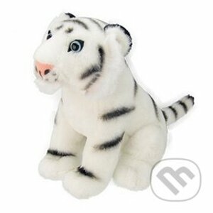 Plyšový tygr bílý 25 cm - EDEN