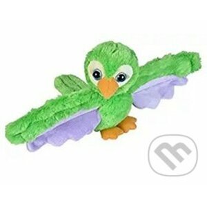 Plyšáček objímáček Papoušek zelený 20 cm - EDEN