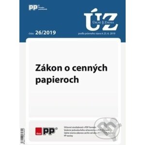 UZZ 26/2019 Zákon o cenných papieroch - Poradca s.r.o.