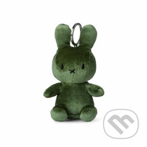 Miffy zamatová machovo zelená kľúčenka - CMA Group