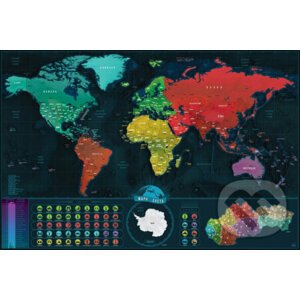 Cestovateľská stieracia mapa svet - Giftio