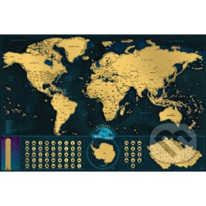Cestovateľská stírací mapa světa - Giftio